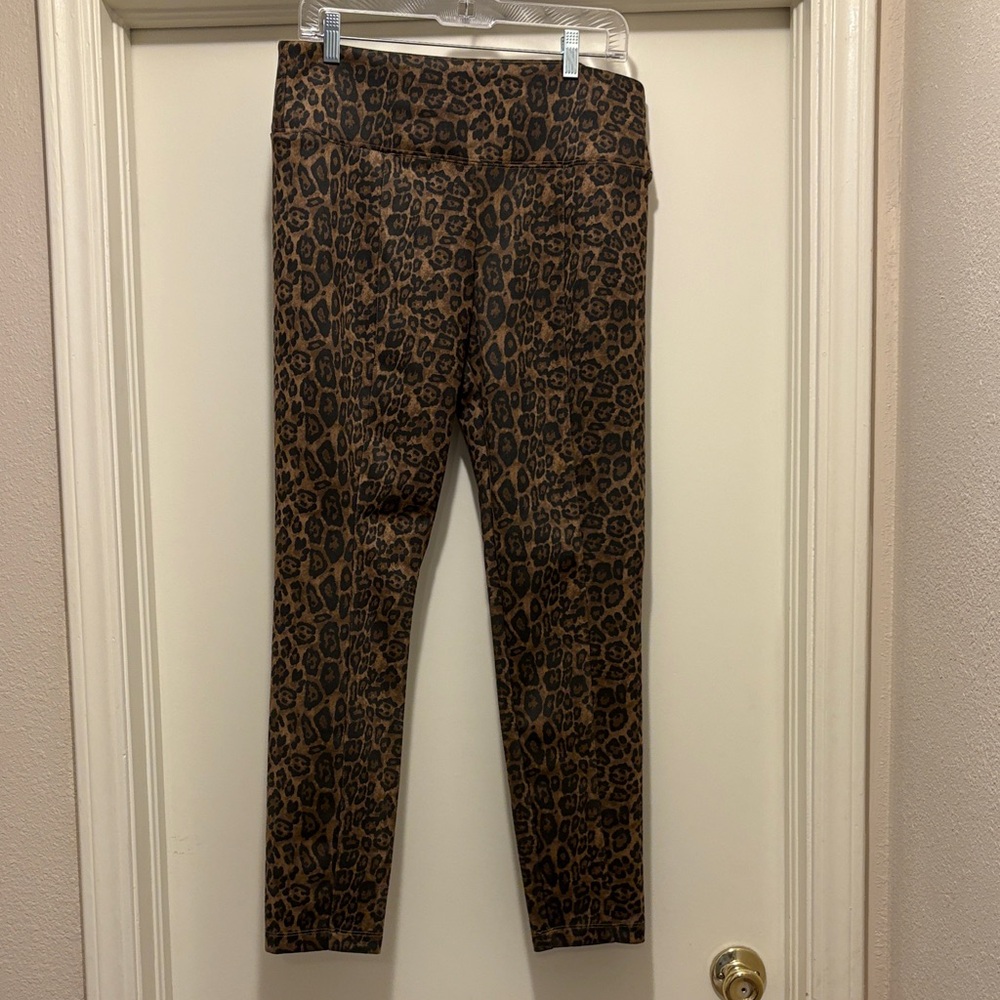 Philosophy Brown and Black Leopard Print Leggings